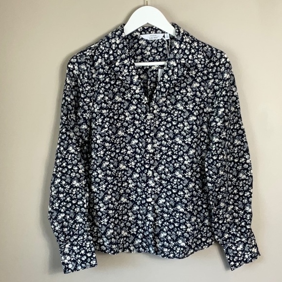 & Other Stories Tops - & Other Stories Silk Blend Blouse Floral Print